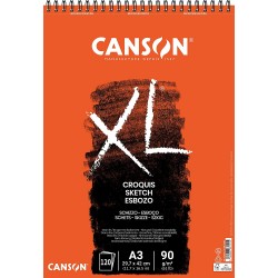 Canson - Beaux arts - Bloc XL de papier croquis - 120 feuilles - A3 - 90 g/m2