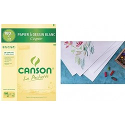 Canson - Beaux arts - Pochette de papier à dessin blanc - 10 feuilles - A3 - 180 g/m2