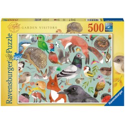 Ravensburger - Puzzle 500 pièces - Les visiteurs du jardin - Matt Sewell