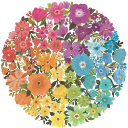 Ravensburger - Puzzle rond 500 pièces - Fleurs - Circle of Colors