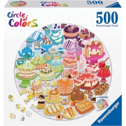 Ravensburger - Puzzle rond 500 pièces - Desserts - Circle of Colors