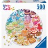 Ravensburger - Puzzle rond 500 pièces - Desserts - Circle of Colors