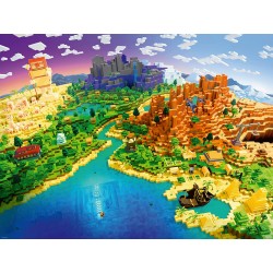 Ravensburger - Puzzle 1500 pièces - Le monde de Minecraft