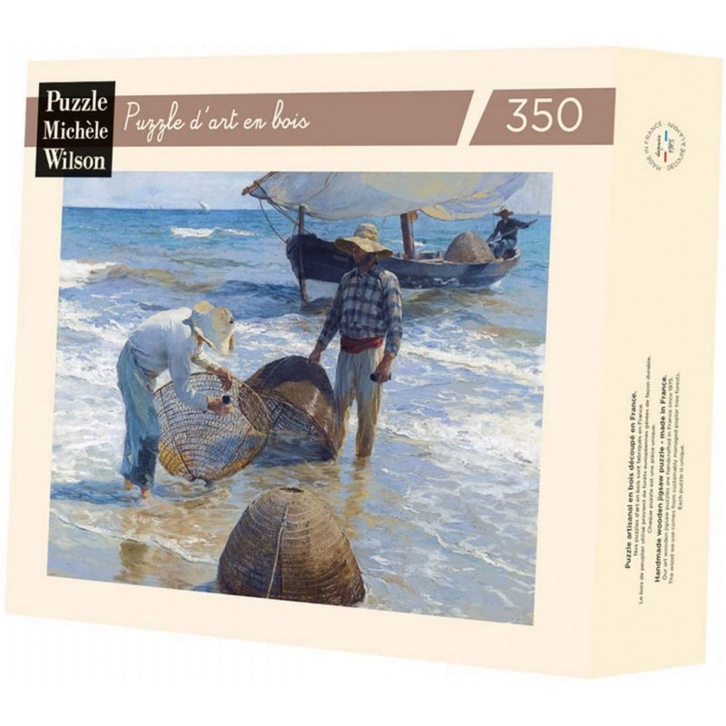 Michèle Wilson - Puzzle d'art en bois - 350 pièces - Les pêcheurs - Sorolla