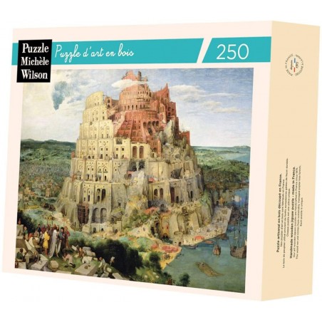 Michèle Wilson - Puzzle d'art en bois - 250 pièces - La Tour de Babel, Bruegel