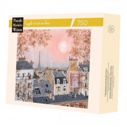 Michèle Wilson - Puzzle d'art en bois - 750 pièces - Ciel rose en hiver - Delacroix