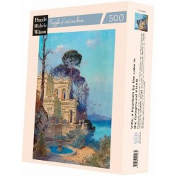 Michèle Wilson - Puzzle d'art en bois - 500 pièces - Villa au bord du lac - Knab