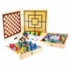 Jeujura - 11855- Jeux de Société-Coffret en Bois 100 Jeux