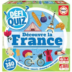 Educa - Jeu d'apprentissage - Défi Quiz - Découvre la France