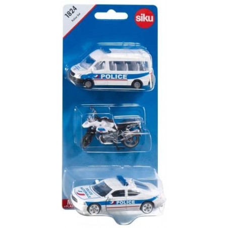 Siku - 1824 - Véhicule miniature - Set de 3 véhicules de police
