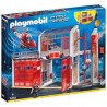 Playmobil - 9462 - Les pompiers - Caserne de pompiers avec hélicoptère
