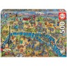 Educa - Puzzle 500 pièces - Plan de Paris