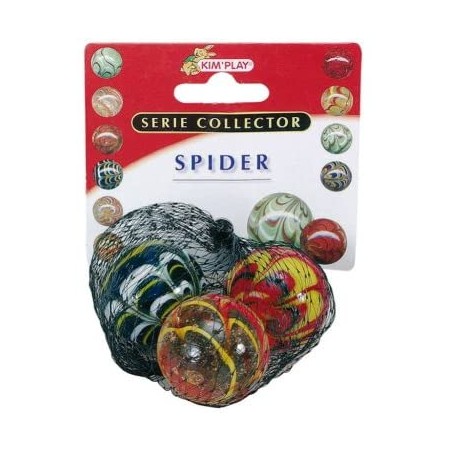 Kim Play - Filet de 3 billes boulards - Spider