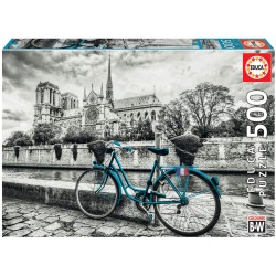 Educa - Puzzle 500 pièces - Vélo à côté de Notre-Dame