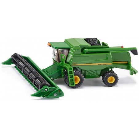 siku 1843, Tracteur John Deere avec Chargeur Frontal et Remorque, 1:87, Métal/plastique, Vert, Remorque basculante