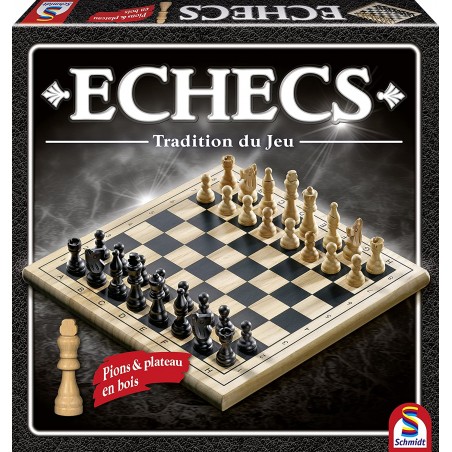 Schmidt - Jeu de société - Jeu d'échecs en bois