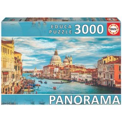 Educa - Puzzle 3000 pièces - Panorama - Grand canal de Venise
