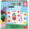 Educa - Puzzle 42 pièces - Les formes et couleurs de Barbapapa