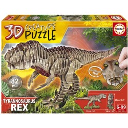 Educa - Puzzle 3D 82 pièces - T-Rex