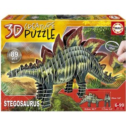 Educa - Puzzle 3D 89 pièces - Stégosaure