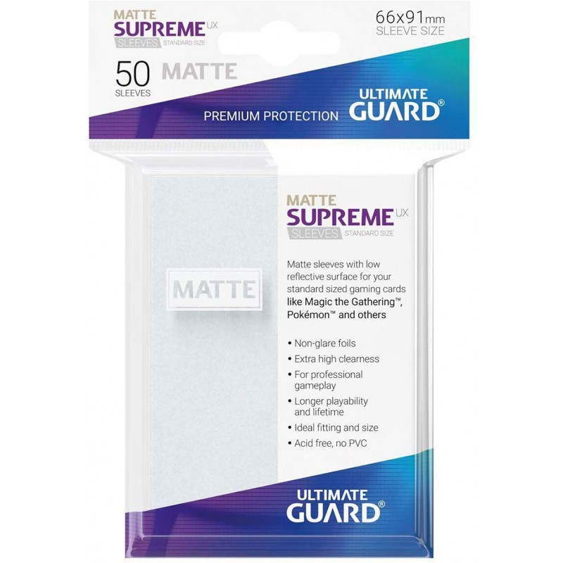 Ultimate Guard - Blister de 50 sleeves Supreme UX taille standard - Frosted