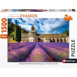 Nathan - Puzzle 1500 pièces - L'abbaye Notre-Dame de Sénanque