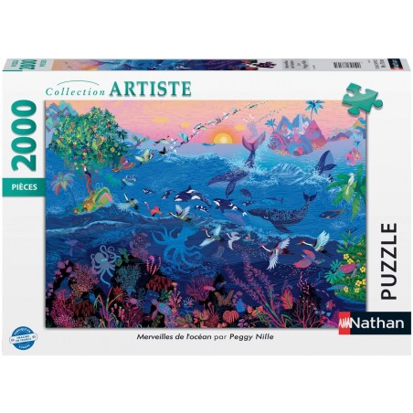 Nathan - Puzzle 2000 pièces - Merveilles de l'océan - Peggy Nille