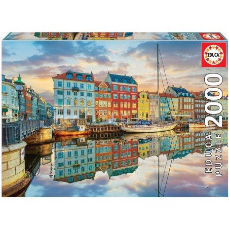 Educa - Puzzle 2000 pièces - Port de Copenhague