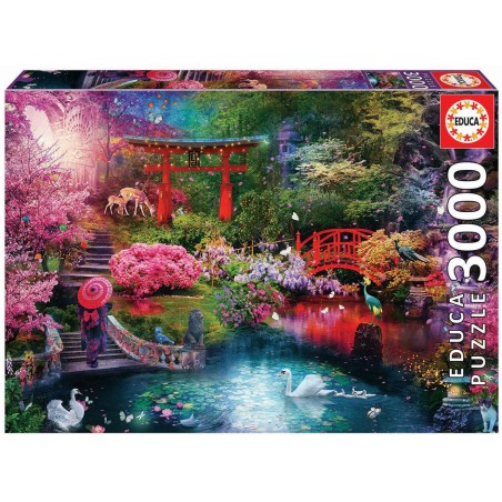 Educa - Puzzle 3000 pièces - Jardin japonais