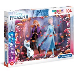 Clementoni - Puzzle 104 pièces - Disney - La Reine des Neiges
