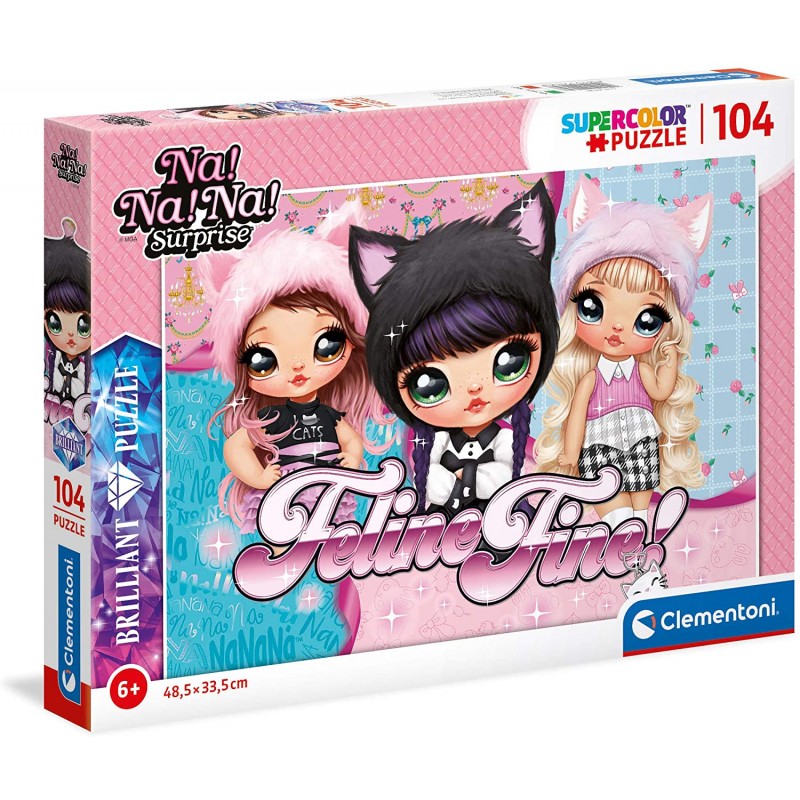 Clementoni - Puzzle 104 pièces - Na na na !