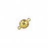 Rayher - Fermoir magnétique rond - Doré - 7 mm