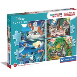 Clementoni - Puzzle 20, 60, 100, et 180 pièces - Disney Classics