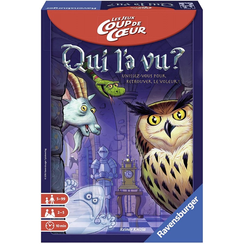 Ravensburger - Jeu de société - Qui l'a vu ? 'Coup de c?ur'