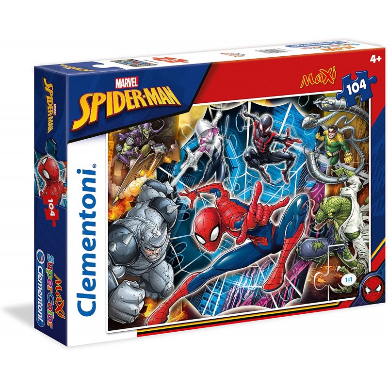 Clementoni - Puzzle 104 pièces - Spiderman