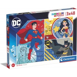 Clementoni - Puzzle 3x48 pièces - DC Comics Justice League