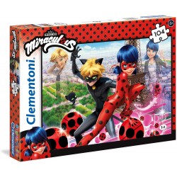 Clementoni - Puzzle 104 pièces - Miraculous Lady Bug