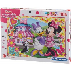 Clementoni - Puzzle 104 pièces - Disney Minnie happy