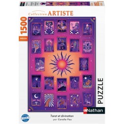 Nathan - Puzzle 1500 pièces - Tarot et divination - Coralie Fau
