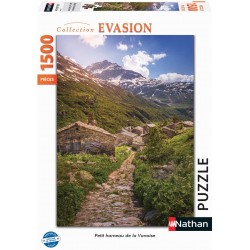 Ravensburger - Puzzle Nathan 1500 pièces - Petit hameau de la Vanoise