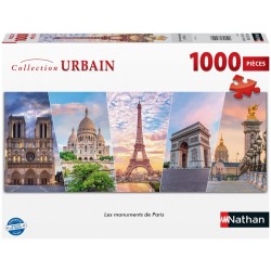 Nathan - Puzzle 1000 pièces - Les monuments de Paris