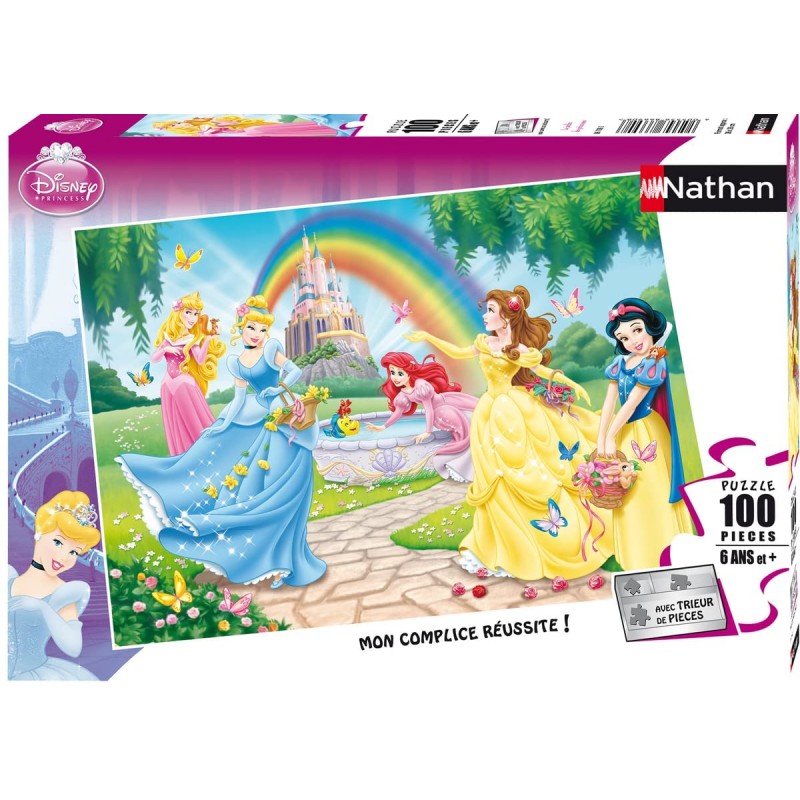 Nathan - Puzzle 100 pièces - Le jardin des princesses Disney