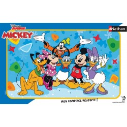Nathan - Puzzle cadre 15 pièces - Les amis de Mickey - Disney Mickey Mouse