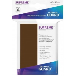 Ultimate Guard - Blister de 50 sleeves Supreme UX taille standard - Marron mat