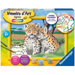 Ravensburger - Numéro d'art - 18x24cm - Petits léopards