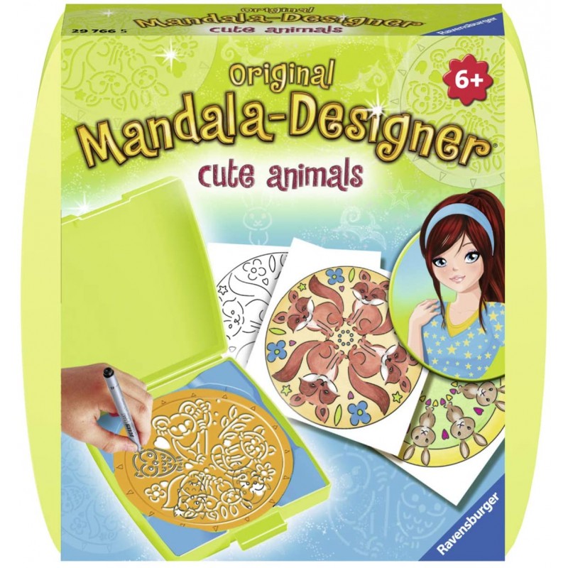 Ravensburger - Loisirs créatifs - Mandala - mini - Cute animals