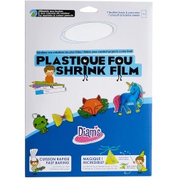 OZ - Loisirs créatifs - Plastique fou - DIAM'S 7 feuilles - Blanc