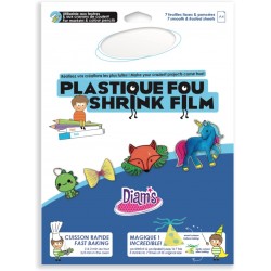 OZ - Loisirs créatifs - Plastique fou - DIAM'S 7 feuilles - Transparent