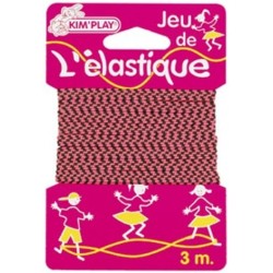 Kim Play - Blister de jeu de l'élastique - 3 mètres d'élastique - Coloris aléatoire