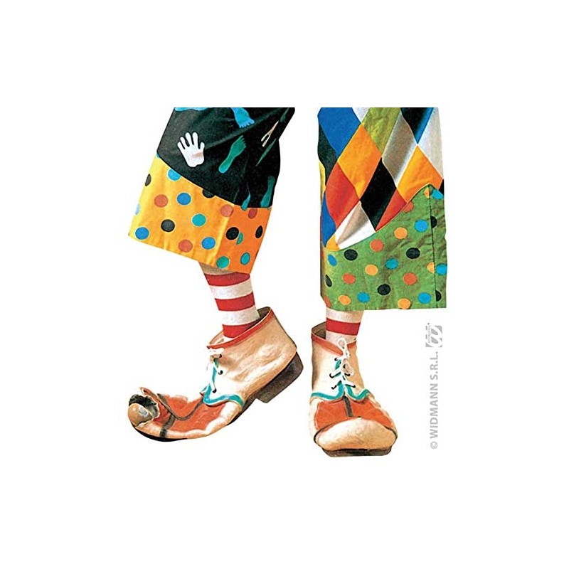 Déguisement - Chaussures de clown avec nez